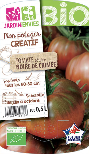 Tomate côtelée Noire de Crimée